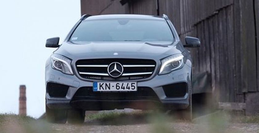 Radio DJ Egons Reiters regarding the new Mercedes-Benz GLA