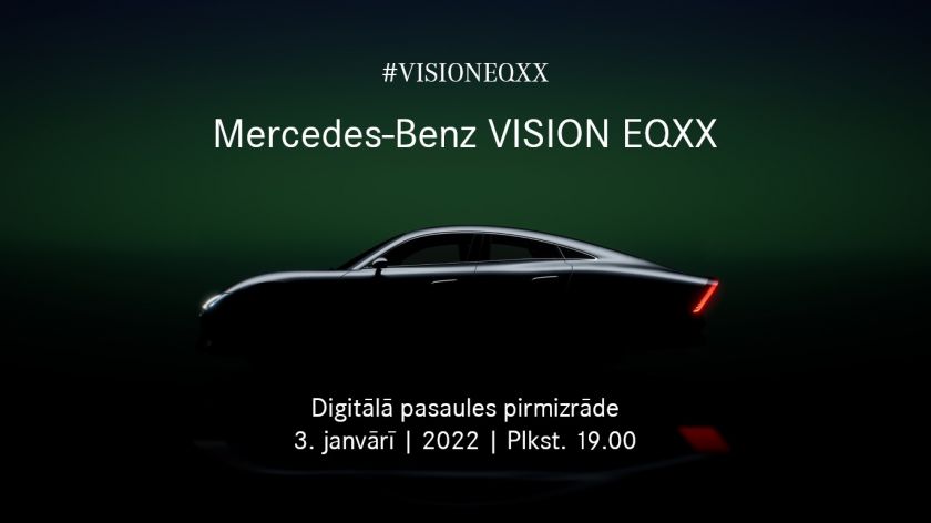 VISION EQXX: tiks prezentēta visu laiku efektīvākā Mercedes-Benz automašīna