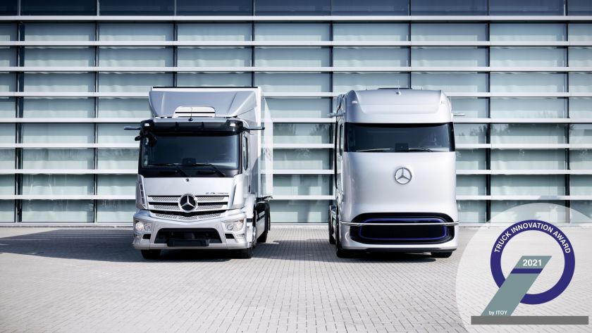 Mercedes-Benz has received the prestigious 2021 Truck Innovation Award 